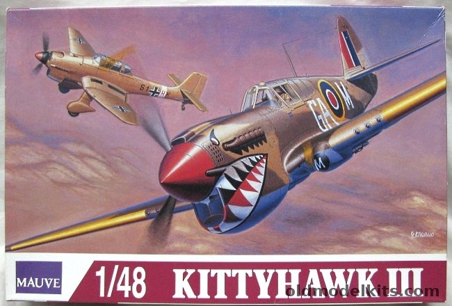 Mauve 1/48 Kittyhawk III (P-40) - RAF No. 112 Sq Sicily 1943 / RAAF No. 450 Sq North Africa 1943, 00082-1500 plastic model kit